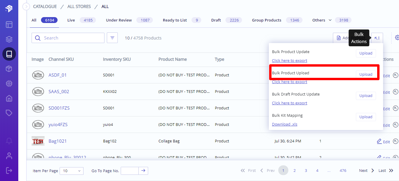 upload group list