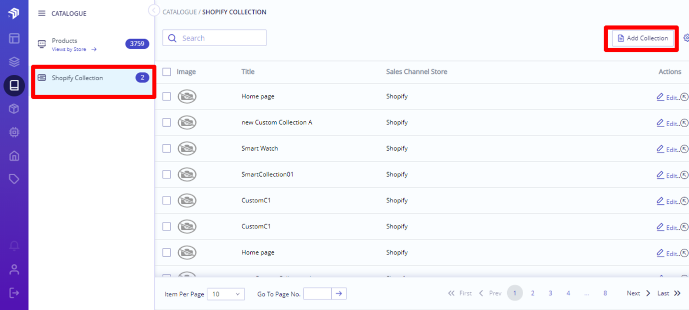 add collection tab