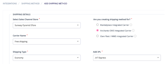 A screenshot of a shipping method

AI-generated content may be incorrect.